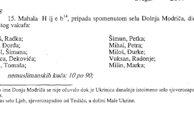 Popis stanovništva u Ljebu iz 1604. godine