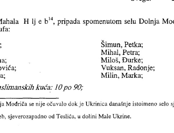 Popis stanovništva u Ljebu iz 1604. godine